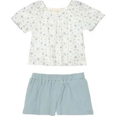 Mabel + Honey Babies'  Bluebell Two Piece Set In Multi