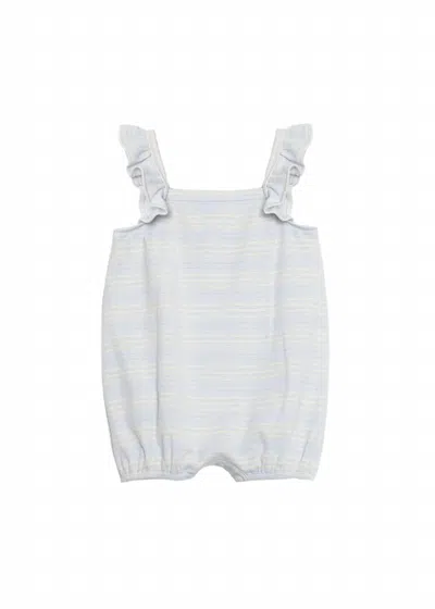 Mabel + Honey Kids' Boy's Payton Stripe Romper In Blue