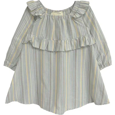Mabel + Honey Kids'  Brooklyn Ruffled Dress In Gray