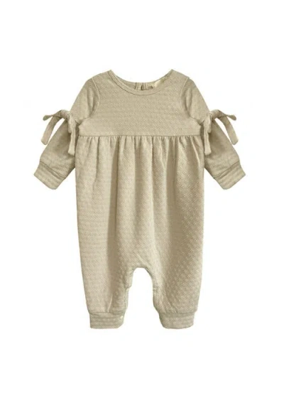 Mabel + Honey Babies'  Cinnamon Sugar Romper In Brown
