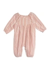 Mabel + Honey Claire Romper In Pink
