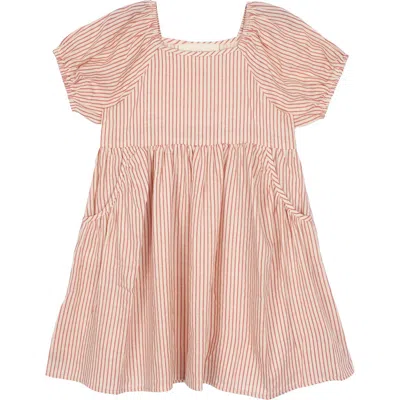 Mabel + Honey Babies'  Cranberry Crush Dress In Red