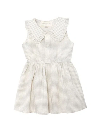 Mabel + Honey Kids'  Dakota Sleeveless Dress In Neutral