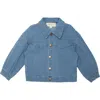 Mabel + Honey Denim Days Button Jacket In Blue