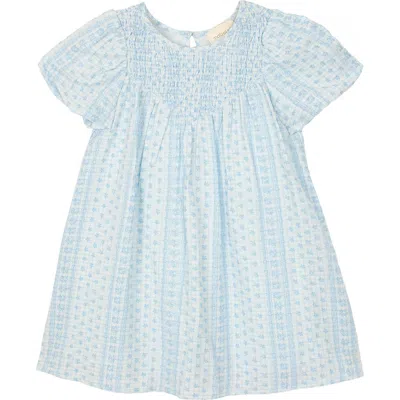 Mabel + Honey Kids'  Dixie Dress In Blue