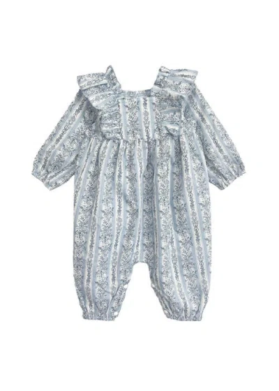 Mabel + Honey Babies'  Georgina Romper In Blue