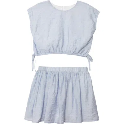 Mabel + Honey Babies'  Girlypop Two Piece Set Blue