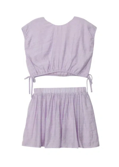 Mabel + Honey Babies'  Girlypop Two Piece Set Purple