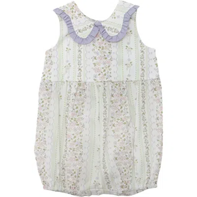 Mabel + Honey Babies'  Graceful Garden Sleeveless Romper In Multi