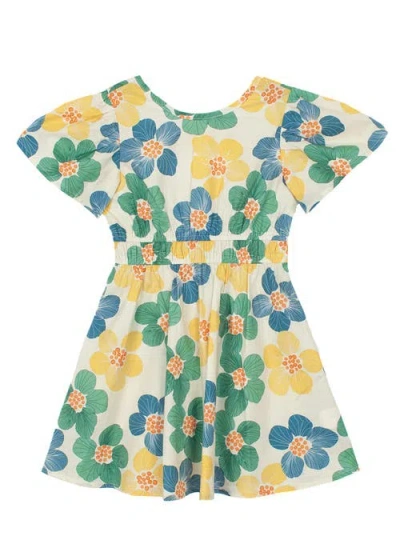 Mabel + Honey Kids'  Hai Hai Petals Dress In Multi