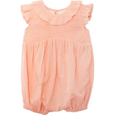 Mabel + Honey Babies'  Jane Ruffled Short Sleeve Romper In Black