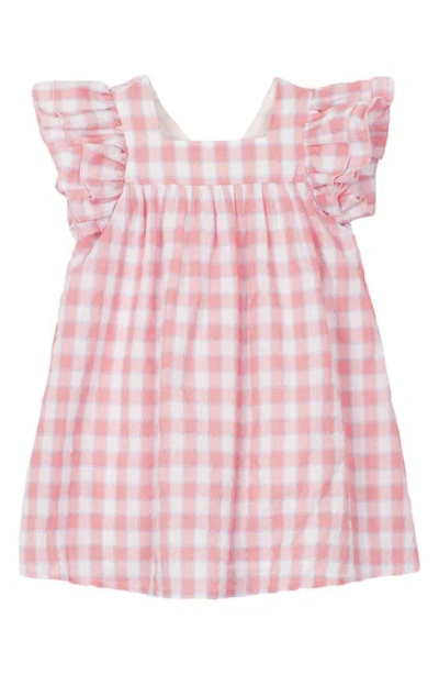 Mabel + Honey Kids' Cutie Pie Gingham Dress In Pink