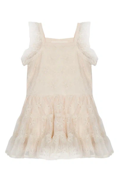 Mabel + Honey Kids' Lace Dress In Ivory