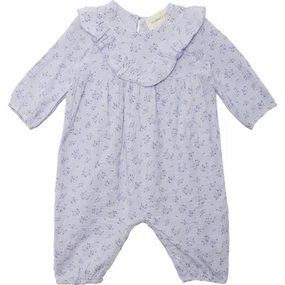 Mabel + Honey Babies'  Lana Romper In Blue