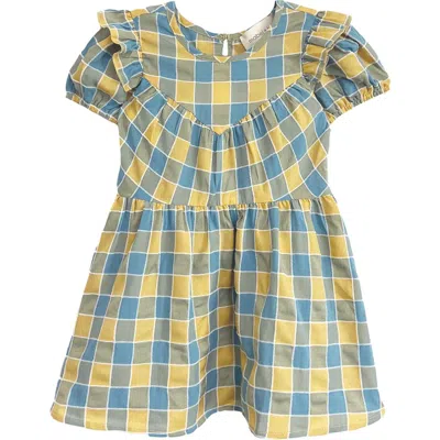 Mabel + Honey Babies'  Leah Checkered Dress In Multi