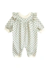 Mabel + Honey Lillian Romper In Gray