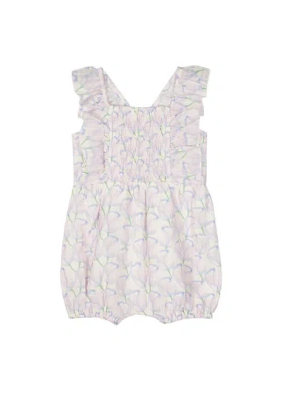 Mabel + Honey Lily Baby Romper In Purple