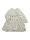 Mabel + Honey Little Girl's Floral Bow Dress In Green