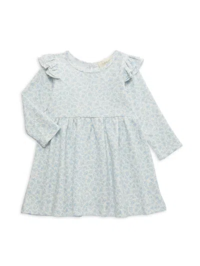 Mabel + Honey Babies' Little Girl's Hannah Print Dress In Blue