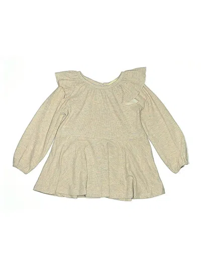 Pre-owned Mabel + Honey Kids' Long Sleeve Blouse In Gold