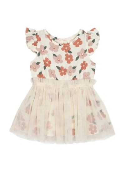 Mabel + Honey Babies'  Mavery Dress In Neutral