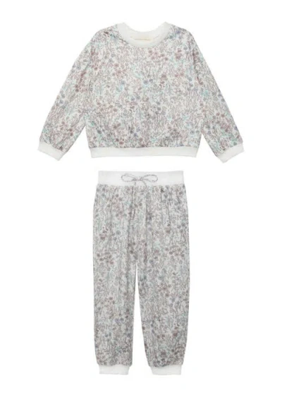 Mabel + Honey Babies'  Meadow Two Piece Set In Blue