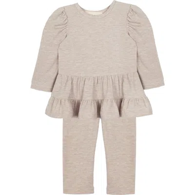 Mabel + Honey Kids'  Mabel And Honey Millie Toddler Two-piece Set In Neutral