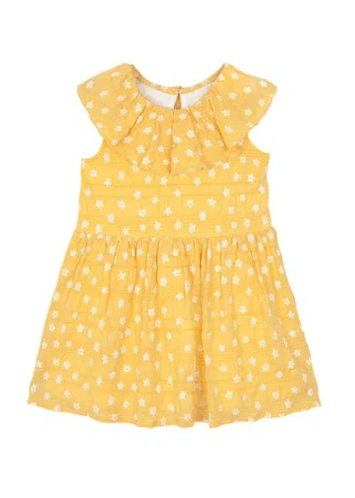 Mabel + Honey Babies'  Morning Sunshine  Dress In Yellow