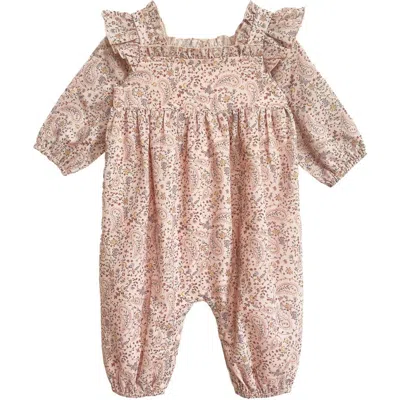 Mabel + Honey Babies'  Paisely Romper In Neutral