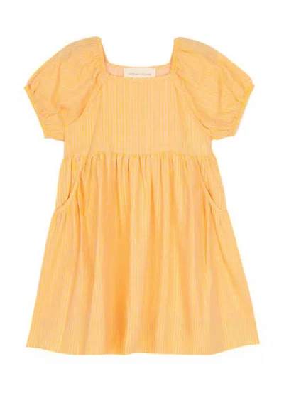 Mabel + Honey Kids'  Pink Lemonade Dress In Orange