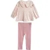 Mabel + Honey Primrose Two Piece Set In Pink