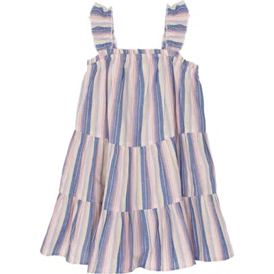 Mabel + Honey Kids'  Riley Rose Dress In Purple