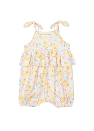 Mabel + Honey Stella Baby Romper In Yellow