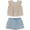 Mabel + Honey Sunset Fields Two Piece Set In Multi