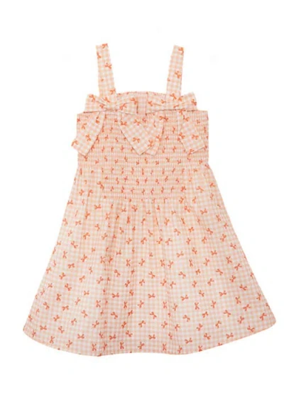 Mabel + Honey Kids'  Tangerine Twirl Sleeveless Dress In Pink