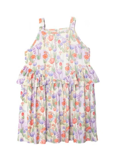 Mabel + Honey Kids'  Tulip Twirl Sleeveless Dress In Multi