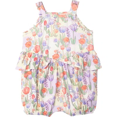Mabel + Honey Babies'  Tulip Twirl Tank Romper In Multi