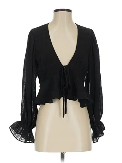 Pre-owned Mable 3/4 Sleeve Blouse In Black