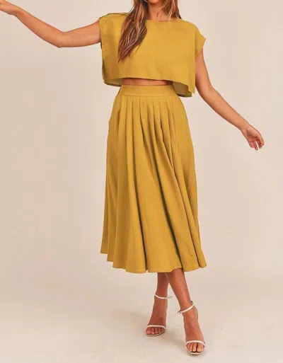 Mable Adelaide Top In Mustard In Yellow