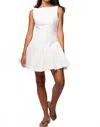 Mable Laced In Love Eyelet Mini Dress In Off White In White