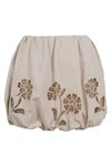 Mable Bubble Mini Skirt Olive