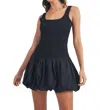 Mable By Surprise Bubble Hem Mini Dress In Black In Black