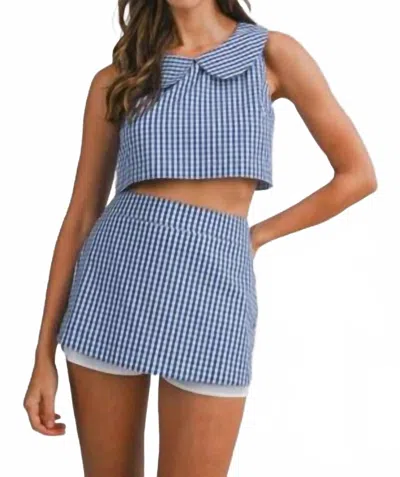 Mable By The Bay Skort In Navy In Blue