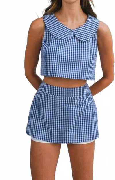 Mable By The Bay Top In Navy In Blue