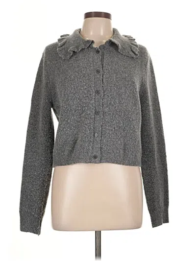 Pre-owned Mable Cardigan Sweater In Gray