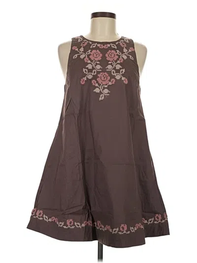 Pre-owned Mable Casual Dress In Brown