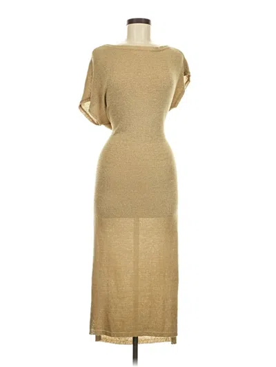 Pre-owned Mable Casual Dress In Gold