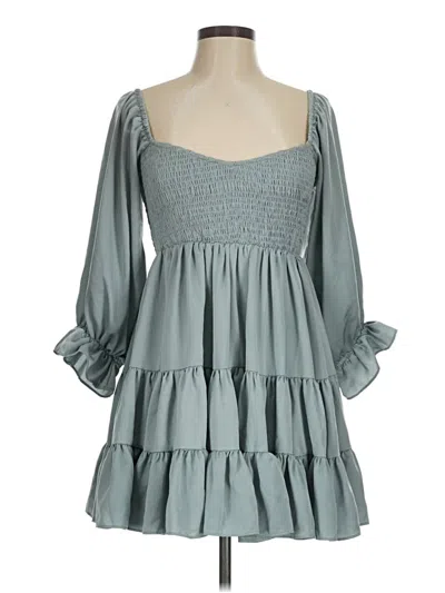 Pre-owned Mable Casual Dress In Gray