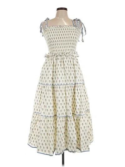 Pre-owned Mable Casual Dress In Ivory