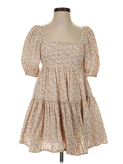 Pre-owned Mable Casual Dress In Tan